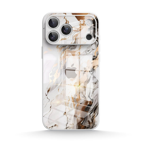 Rice Golden Jade |IPhone Series Tempered Glass Case