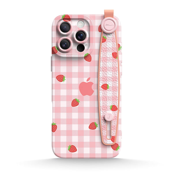 Sweet Strawberry | iPhone Series Multifunctional Wristband Case