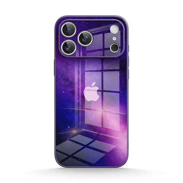 Fuchsia Galaxy | IPhone Series Tempered Glass Case