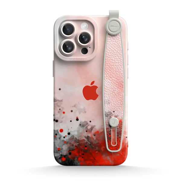 Splash Ink Red | iPhone Series Multifunctional Wristband Case