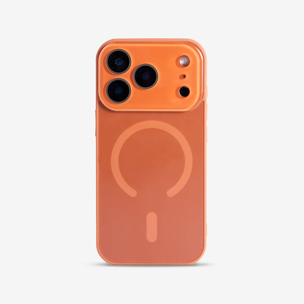 Orange | iPhone MagSafe Matte Mirror Case