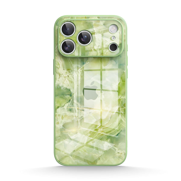 Ice Flower Jade |IPhone Series Tempered Glass Case