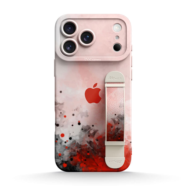 Splash Ink Red | iPhone Series Multifunctional Wristband Case