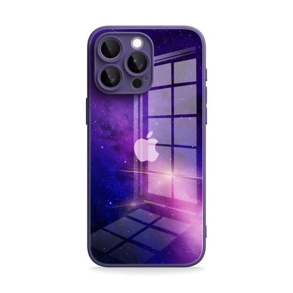 Fuchsia Galaxy | IPhone Series Tempered Glass Case