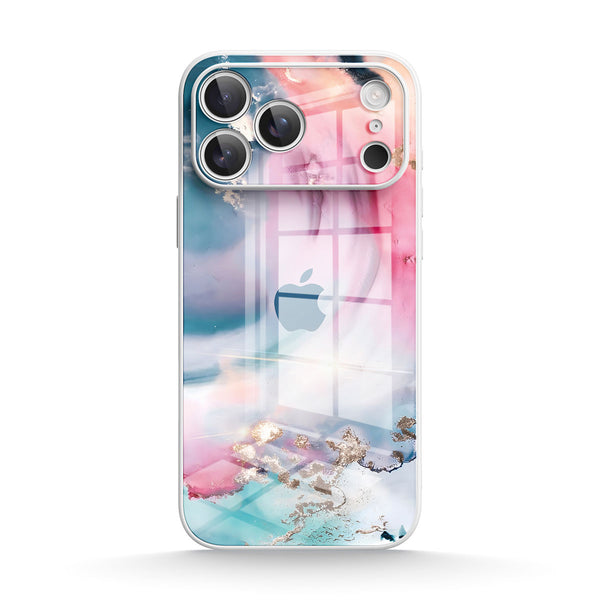 Powder Green |IPhone Series Tempered Glass Case