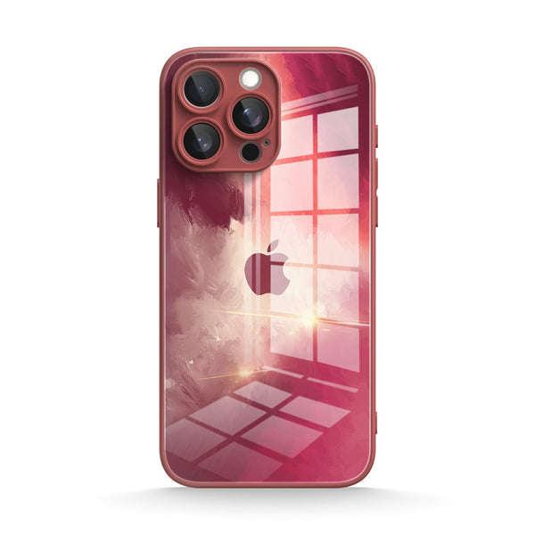 Berry Red | IPhone Series Tempered Glass Case