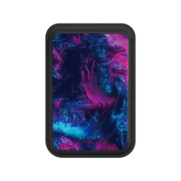 Psychedelic Nebula | Leather Wallet with MagSafe