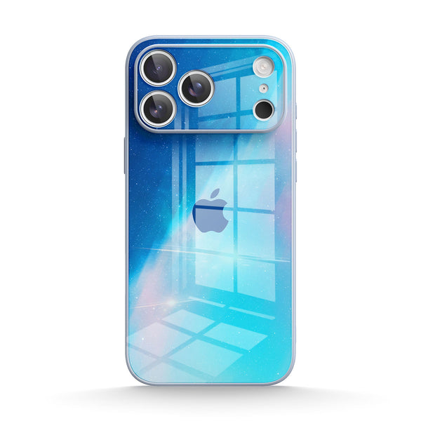 Blue Light Gradient | IPhone Series Tempered Glass Case