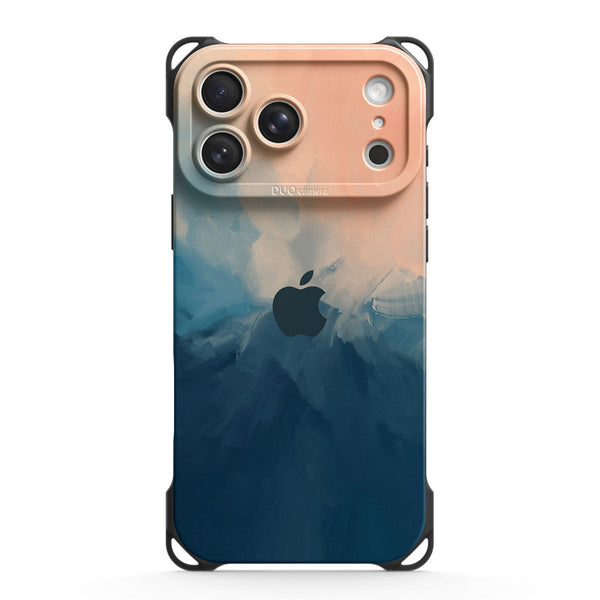 Beige Blue | iPhone Series Ultra Impact Resistant Protective Case