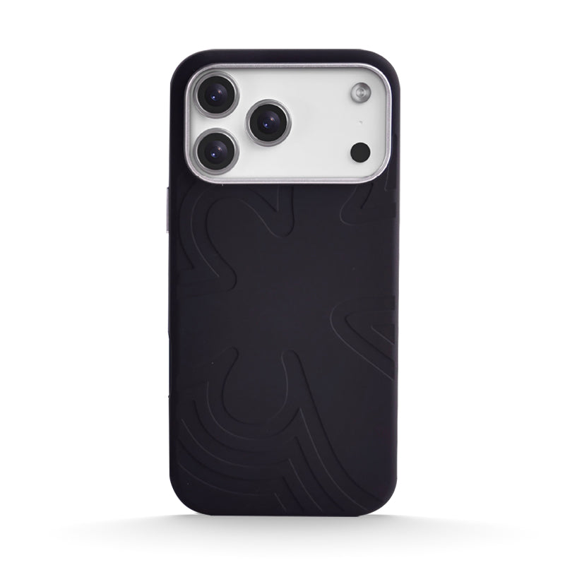 Black | iPhone MagSafe Silicone Wave Case – Magpiec