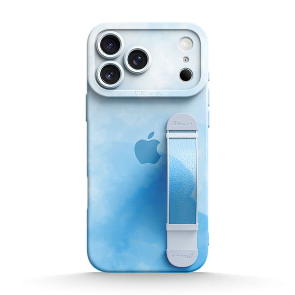 Watercolor Blue | iPhone Series Multifunctional Wristband Case