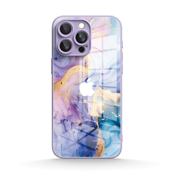 Gilded Colored Jade |IPhone Series Tempered Glass Case