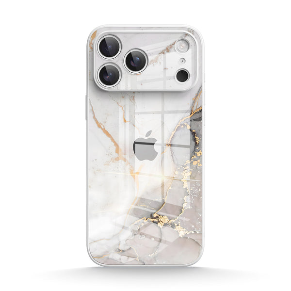 Gray Gold Sand |IPhone Series Tempered Glass Case