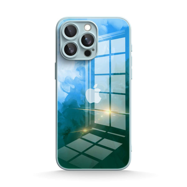 Blue/Black | IPhone Series Tempered Glass Case
