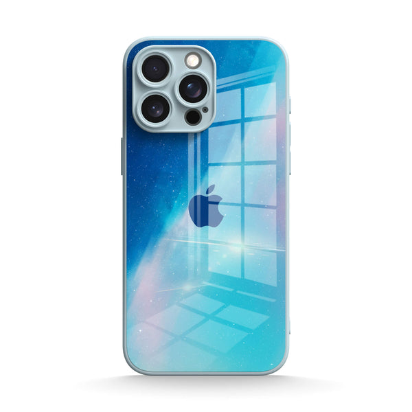 Blue Light Gradient | IPhone Series Tempered Glass Case