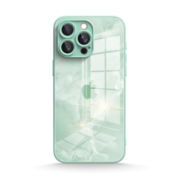 Mint Green |IPhone Series Tempered Glass Case
