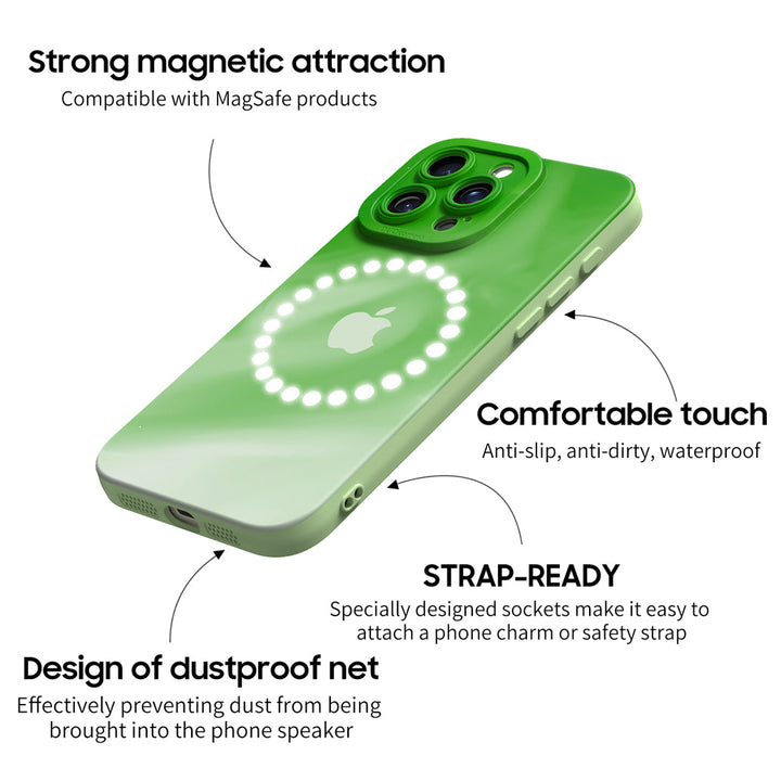 Green and White | IPhone Series Impact Resistant Protective Case