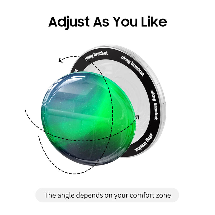 Optical Magnetic-Purple Green | Air Bag Grip For MagSafe