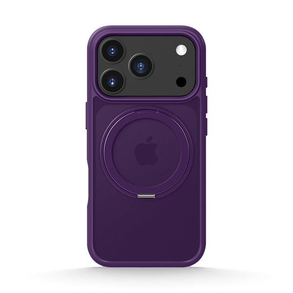 Dark Purple | iPhone MagSafe Stand Frosted Case