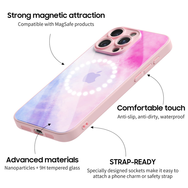 Watercolor Pink Blue | IPhone Series Impact Resistant Protective Case