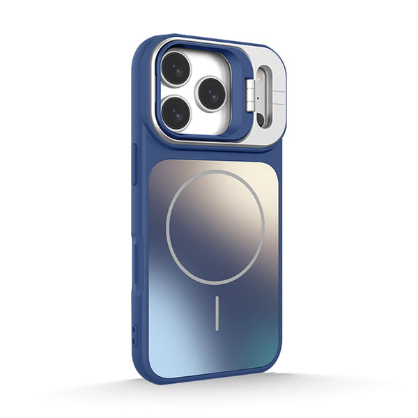 Navy Blue | iPhone MagSafe Lens Support Matte Case