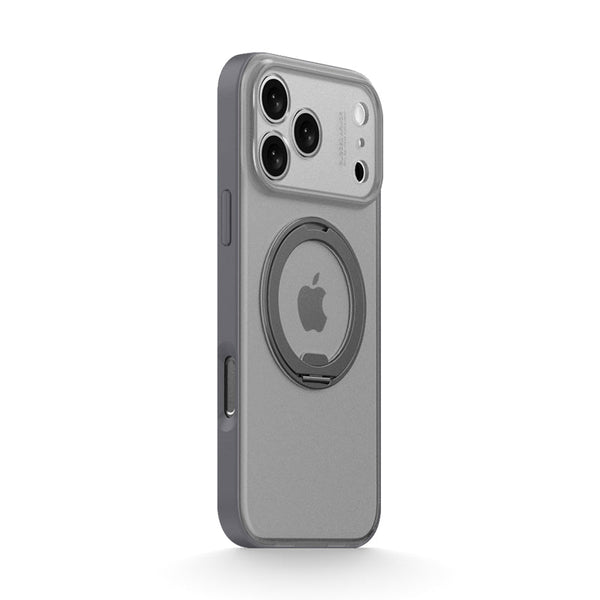 Transparent Grey | iPhone MagSafe Stand Frosted Case