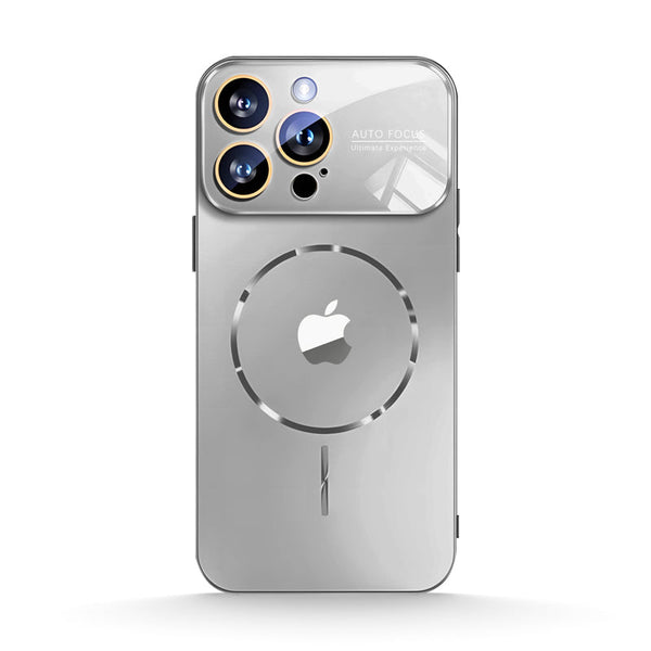 Silver Gray | iPhone Window Magnetic Matte Glass Case