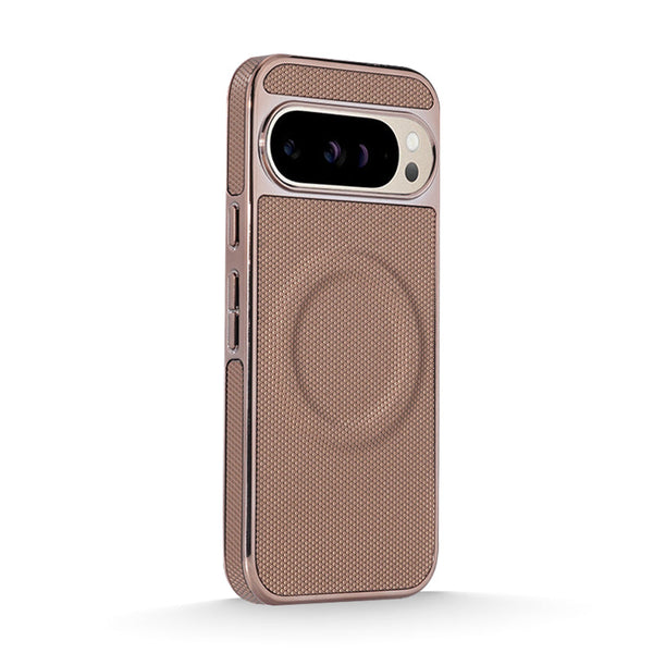 Brown | Google MagSafe Leather Electroplated Case