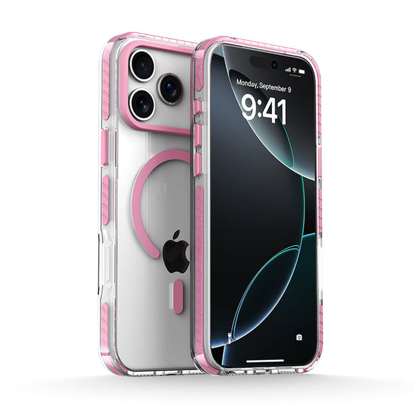 Transparent Powder | iPhone Magsafe Color Strip Transparent Case
