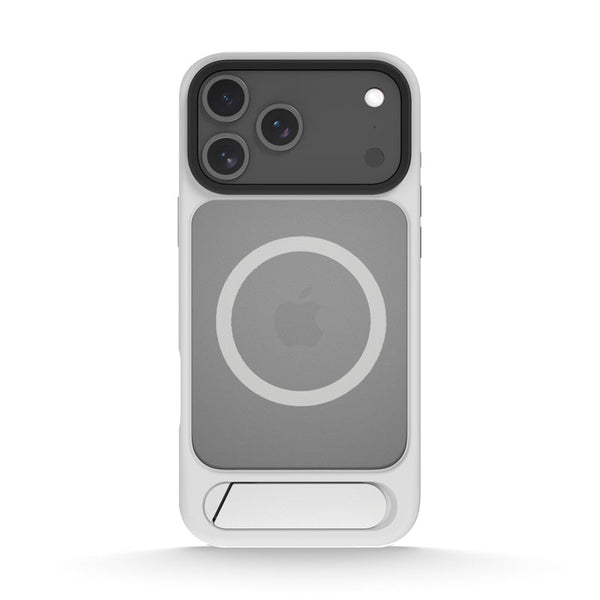 Silver Gray | iPhone MagSafe Matte Slanted Stand Case