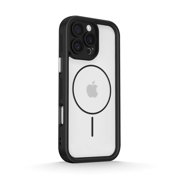 Black | iPhone Magsafe Heat Dissipation Semi-Transparent Case