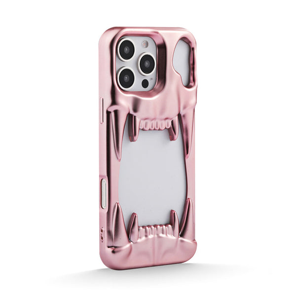 Matte Powder | iPhone 3d Electroplated Tiger Tooth Case