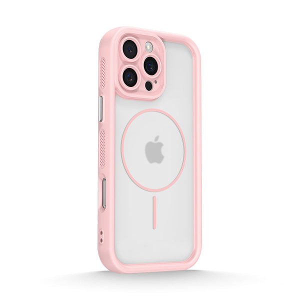 Pink | iPhone Magsafe Heat Dissipation Semi-Transparent Case