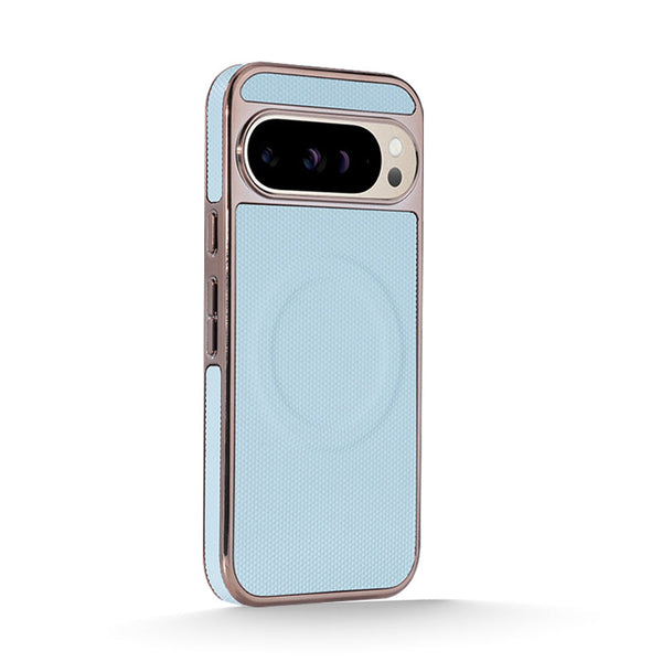 Light Blue | Google MagSafe Leather Electroplated Case