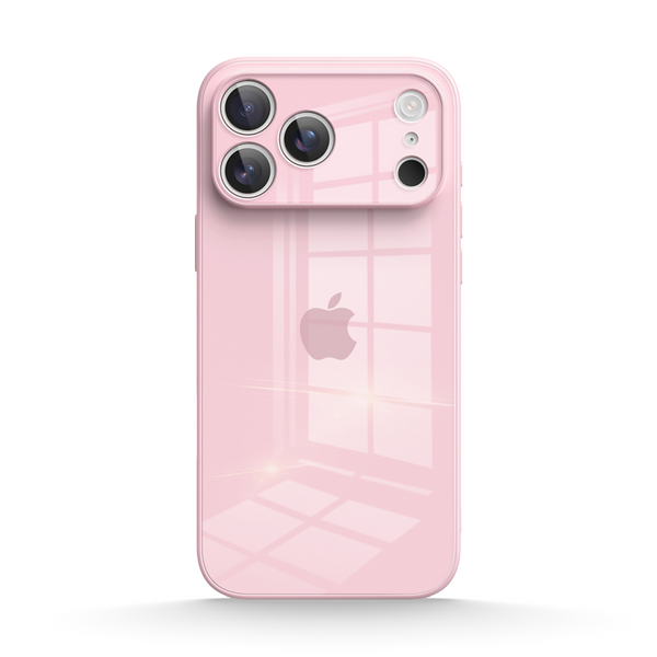 Light Pink | iPhone Tempered Glass Phone Case