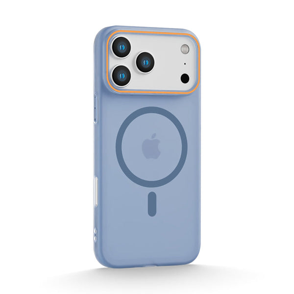 Transparent Blue | iPhone Magsafe Micro-Transparent Frosted Case