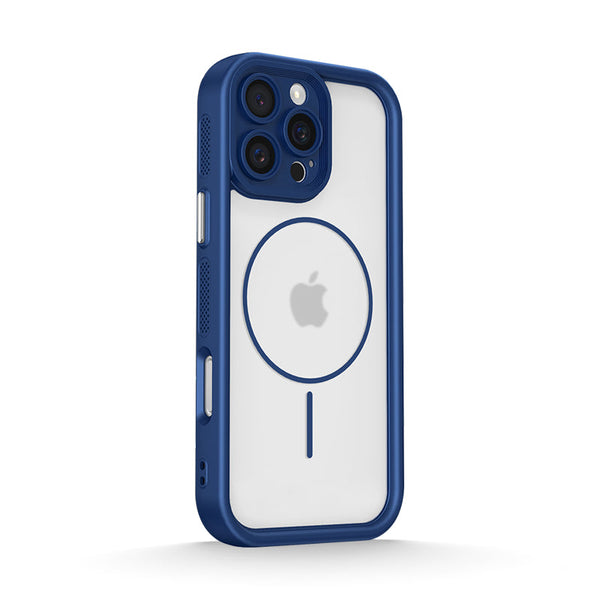 Blue | iPhone Magsafe Heat Dissipation Semi-Transparent Case