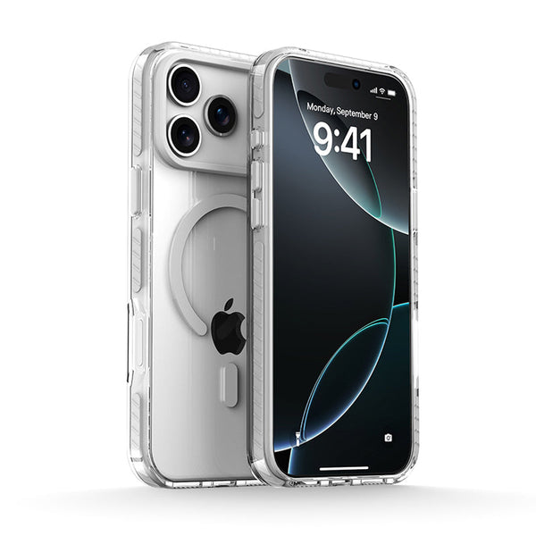 Transparent White | iPhone Magsafe Color Strip Transparent Case