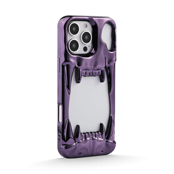 Dark Purple | iPhone 3d Electroplated Tiger Tooth Case