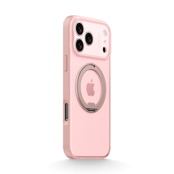 Transparent Pink | iPhone MagSafe Stand Frosted Case