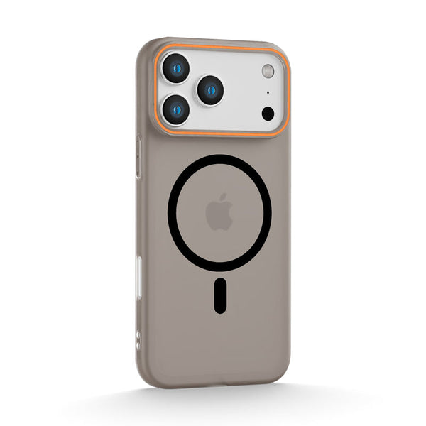 Transparent Black | iPhone Magsafe Micro-Transparent Frosted Case