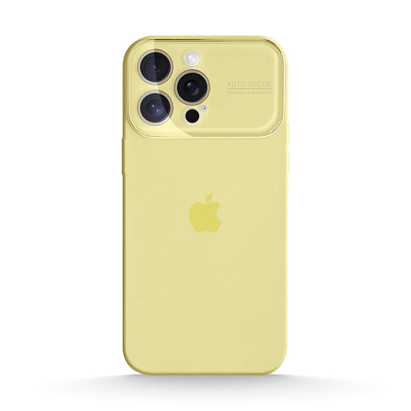 Lemon Yellow | iPhone Large Window Liquid Silicone Case