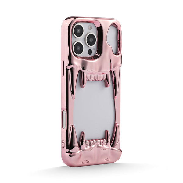 Pink | iPhone 3d Electroplated Tiger Tooth Case