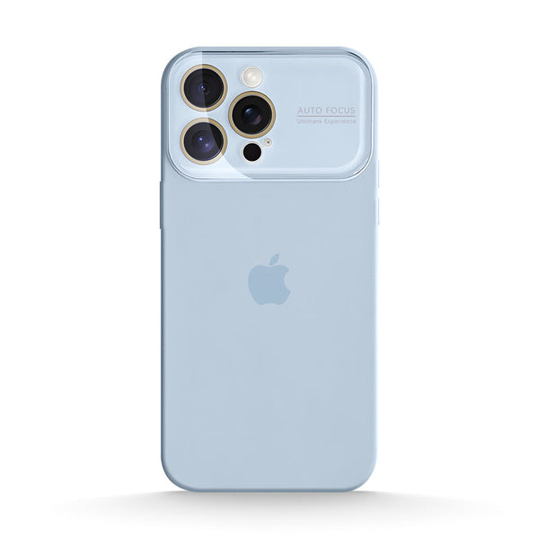 Light Blue | iPhone Large Window Liquid Silicone Case
