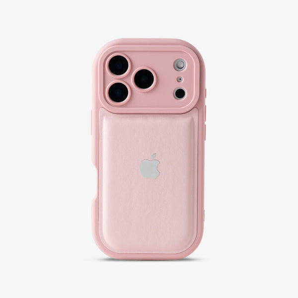 Pink | iPhone Leather Silicone Case