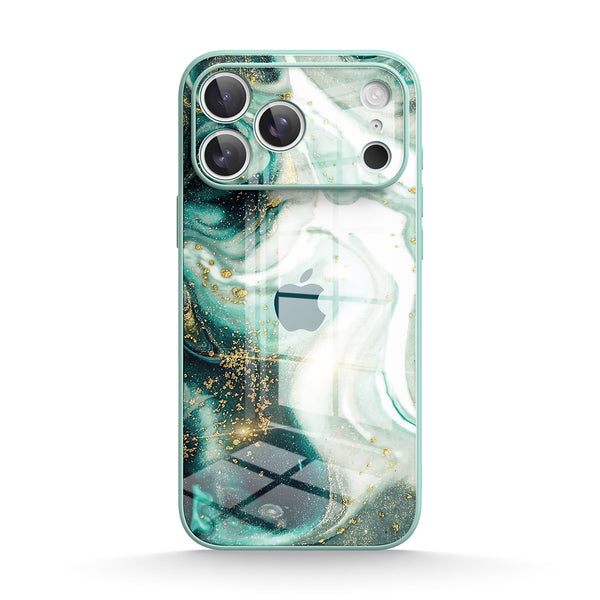 Gilt Jade |IPhone Series Tempered Glass Case