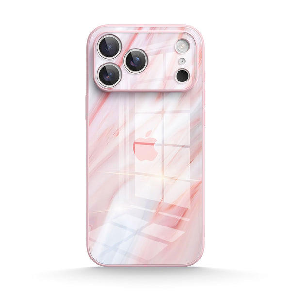 Pink Jade |IPhone Series Tempered Glass Case
