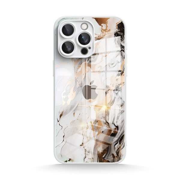 Rice Golden Jade |IPhone Series Tempered Glass Case