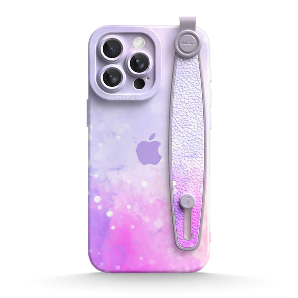 Gouache Purple | iPhone Series Multifunctional Wristband Case