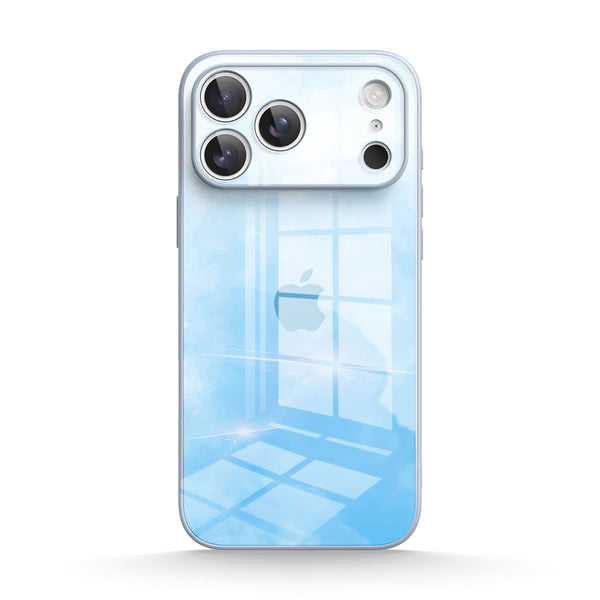 Watercolor Blue | IPhone Series Tempered Glass Case